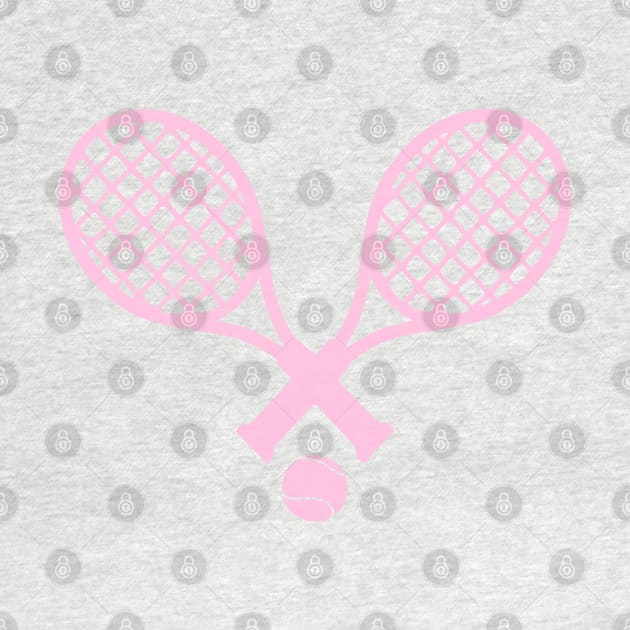 Tennis Rackets Pink by inkstyl